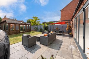 Rear decking/garden office- click for photo gallery